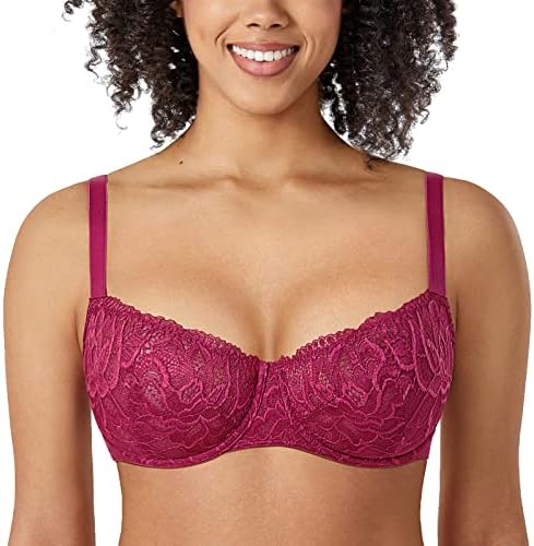 Balconette Bra, Eggplant