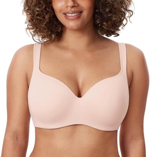 Balconette Full Coverage Bras, Apricot Pink