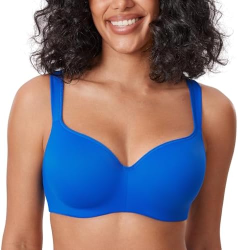 Balconette Full Coverage Bras, Sparkle Blue