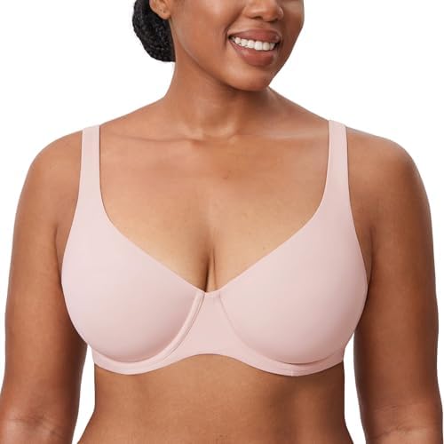 Confishape Unlined Balconette Bras, Gentle Rose