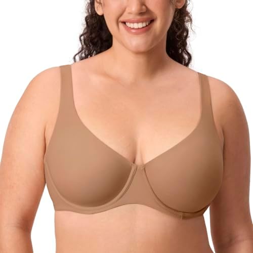 Confishape Unlined Balconette Bras, Gravel Beige