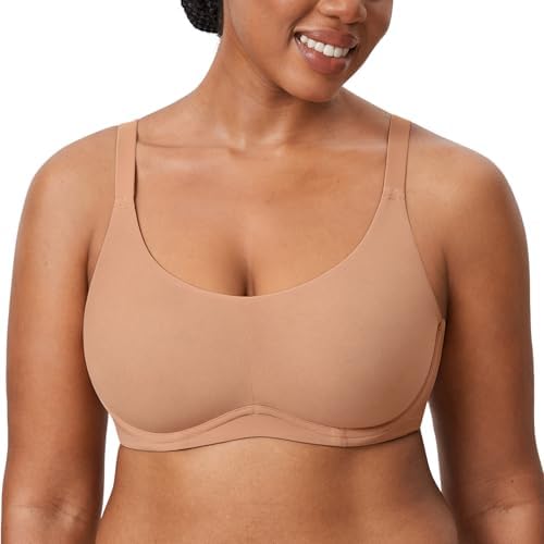 Cosnufy Sheer Full Coverage Bra, Barely Buff