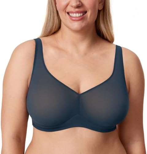 Cosnufy Sheer Mesh Bra, Sargasso