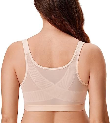 Front Closure Bras, Beige