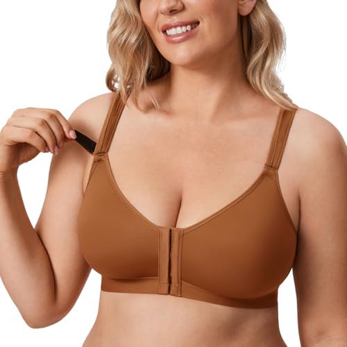 Front Closure Bras, Bronze Beige