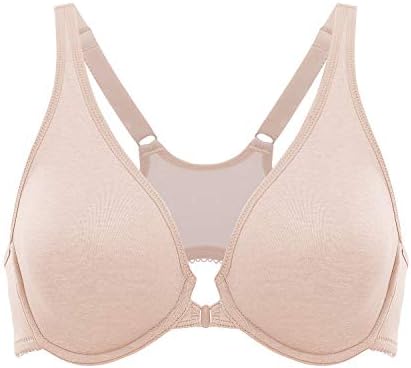 Front Closure Plunge Bras, Oatmeal Heather