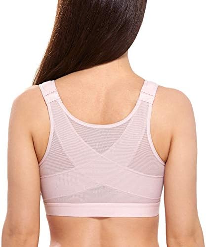 Front Closure Posture Bras, Gentle Rose
