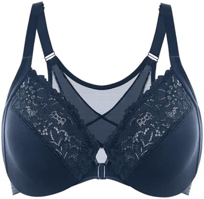Front Closure Posture Lace Bras, Sargasso