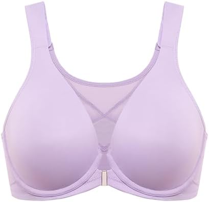 Front Closure Posture Plunge Bras, Orchid Hush