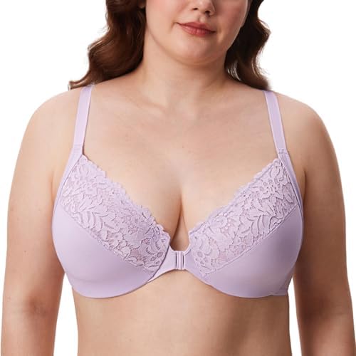 Front Closure Racerback Bras, Orchid Hush