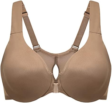 Front Closure Racerback Bras Plus Size Underwire, Amphora