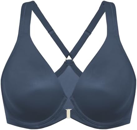 Front Closure Racerback Plus Size Bra, Sargasso