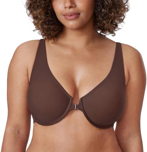 Front Closure Seamless Bras, Hazelnut