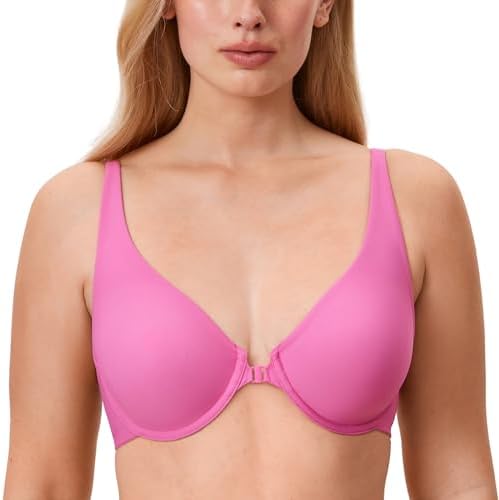 Front Closure Seamless Bras, Powder Release