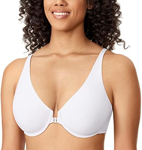 Front Closure Seamless Bras, White