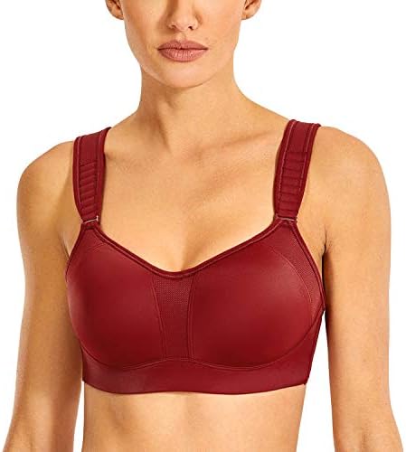 High Impact Sports Bra, Burgundy