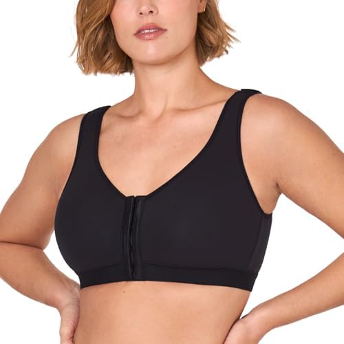 Inbarely Lift Front Closure Wireless Bras, Black