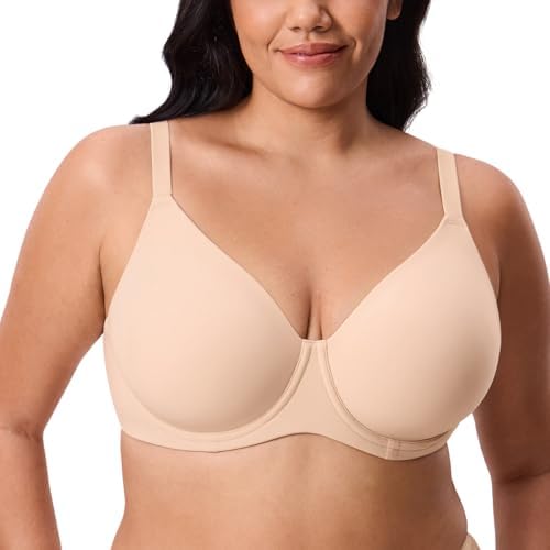 Inbarely Lift Full Coverage Back Smooth Bras, Beige