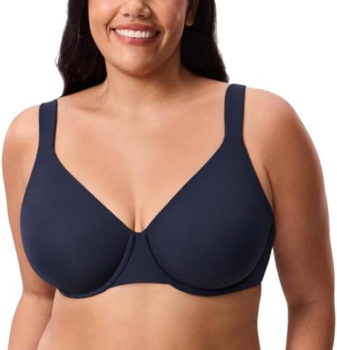 Inbarely Lift Full Coverage Plus Size Bras, Deep Ocean Blue