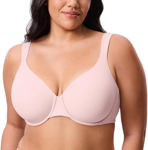Inbarely Lift Full Coverage Plus Size Bras, Gentle Rose