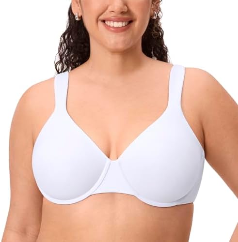 Inbarely Lift Full Coverage Plus Size Bras, White