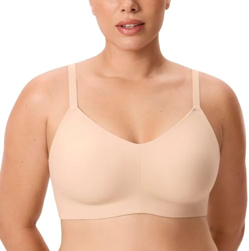 Inbarely Lift Wireless Full Coverage Bras, Beige