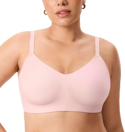 Inbarely Lift Wireless Full Coverage Bras, Gentle Rose