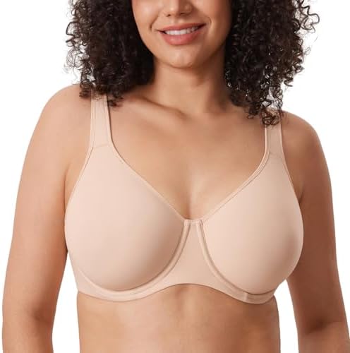 Inbarely Plus Full Coverage Bras, Beige