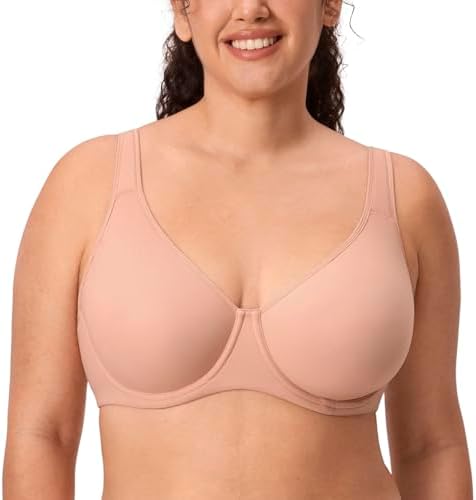 Inbarely Plus Full Coverage Bras, Blush Beige