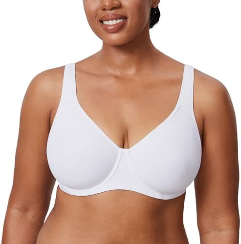 Inbarely Plus Full Coverage Bras, White