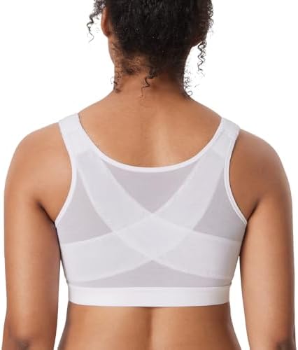 Inbarely Plus Posture Bras, White