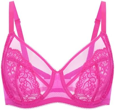 Lace Bra, Glitter Pink