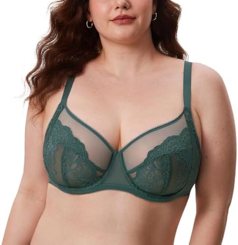 Lace Bra, Midnight Emerald