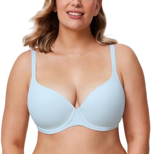 Lightly Lined Tshirt Bras, Baby Blue