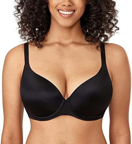 Lightly Lined Tshirt Bras, Black