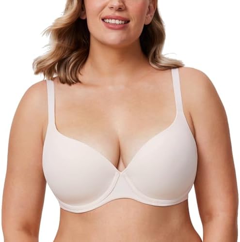 Lightly Lined Tshirt Bras, Rose White