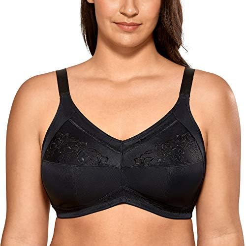 Mastectomy Wireless Post-Surgery Bras, Black