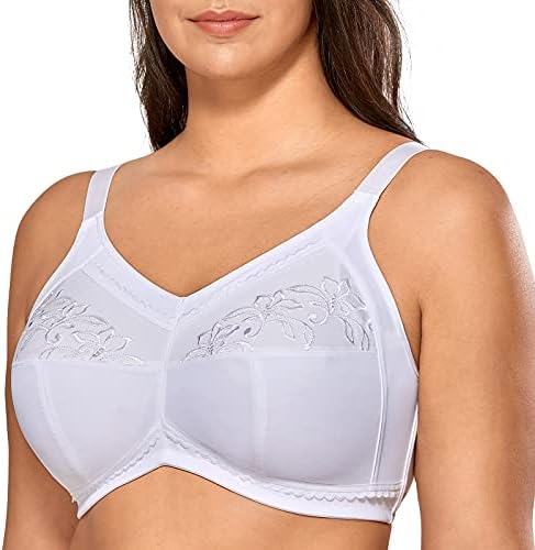 Mastectomy Wireless Post-Surgery Bras, White