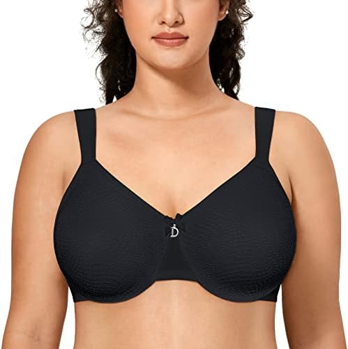 Minimizer Bra Plus Size Full Coverage, Black