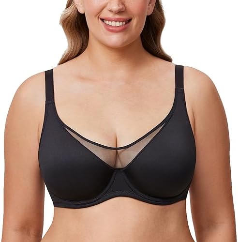 Minimizer Bras Plus Size Full Coverage, Black
