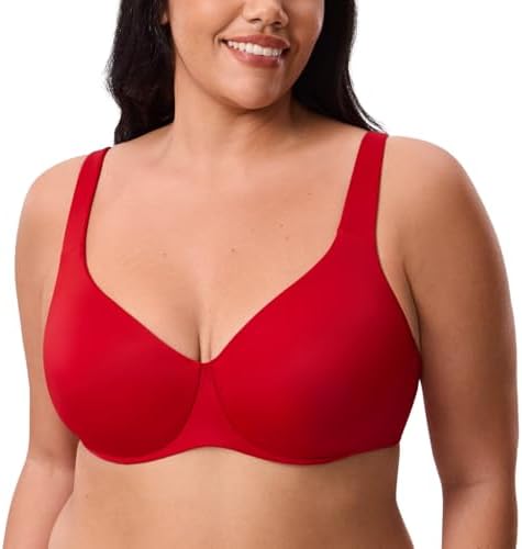 Minimizer Full Coverage Bras, Lipstick Red