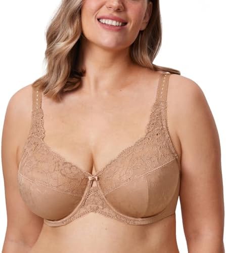 Minimizer Full Coverage Lace Bras, Barely Buff