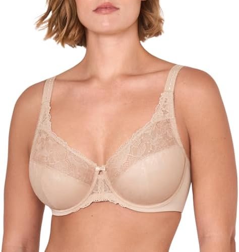 Minimizer Full Coverage Lace Bras, Beige