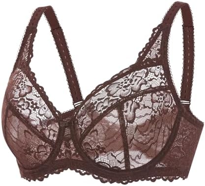 Minimizer Lace Full Coverage Bras, Taupe