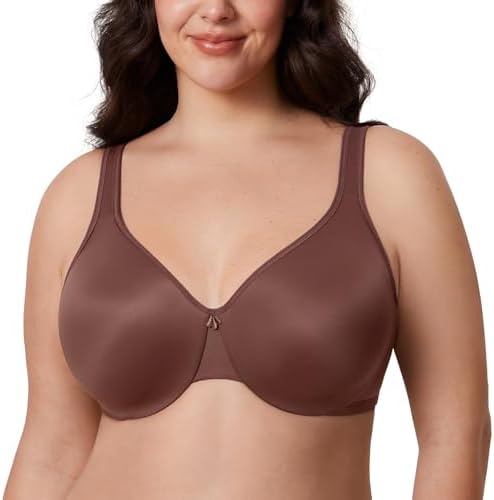 Minimizer Plus Size Underwire Bras, Brown Violet