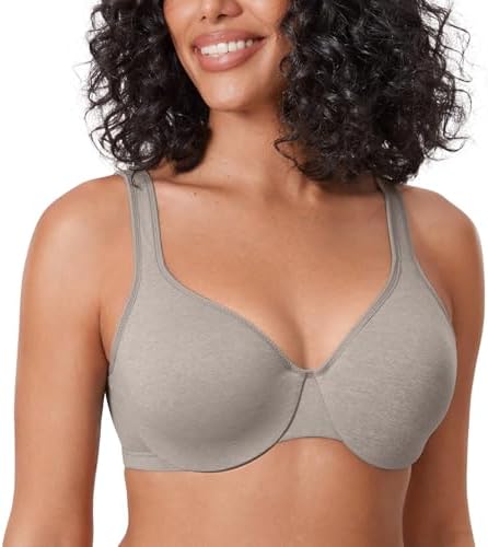 Minimizer Seamless Full Coverage Underwire Non Padded Bra, Gray Heather