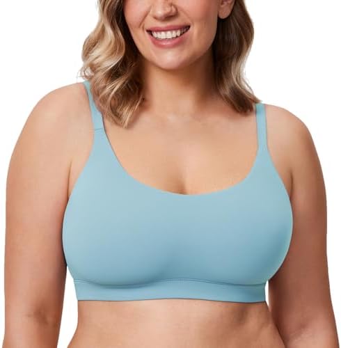 Natrelax Plus Size Wireless Bralette, Pure Blue