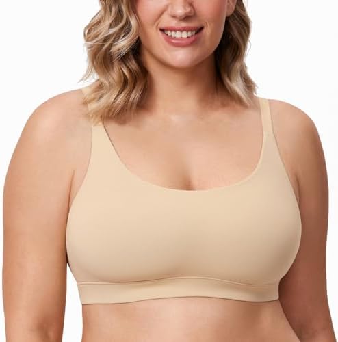Natrelax Plus Size Wireless Bralette, Tan Milkshake