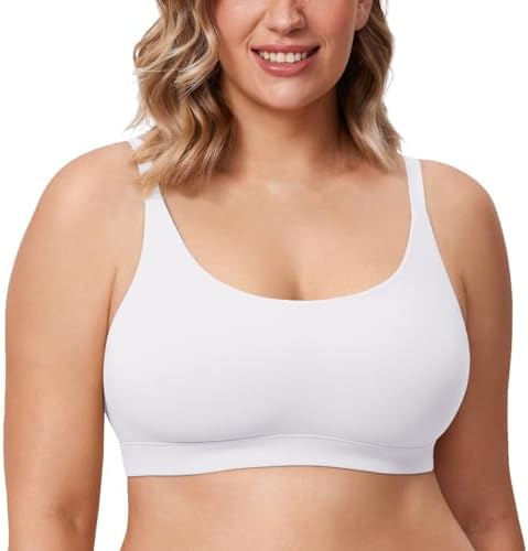 Natrelax Plus Size Wireless Bralette, White