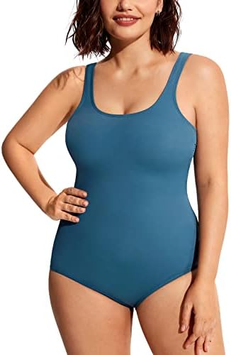 Plus Size Swimsuit, Petrol Blue